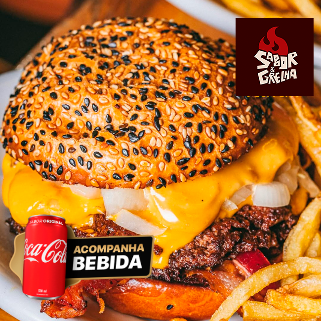 Classic Smash Burguer + Coca-Cola + Fritas